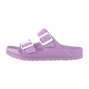 Birkenstock Arizona Sandals 37 Womens Purple White Eva Slip On Shoes